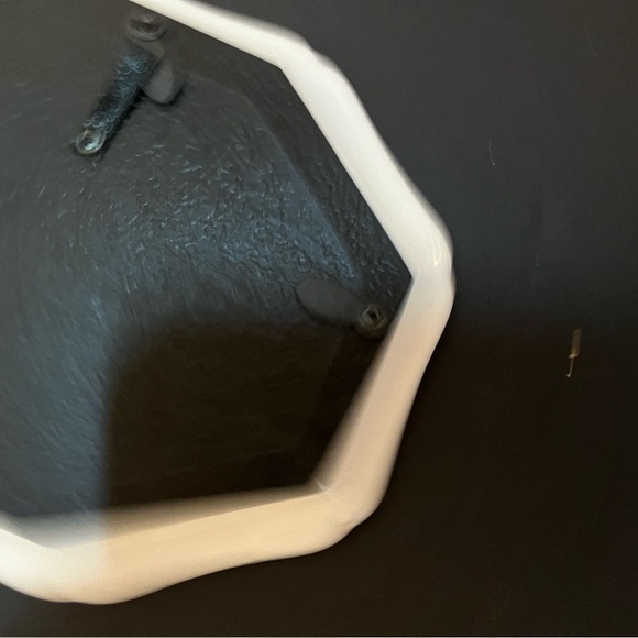 Carr Porcelain Floral Photo Frames Set W/Black Wall Rack  Set Of 3- NIB - Picture 7 of 8